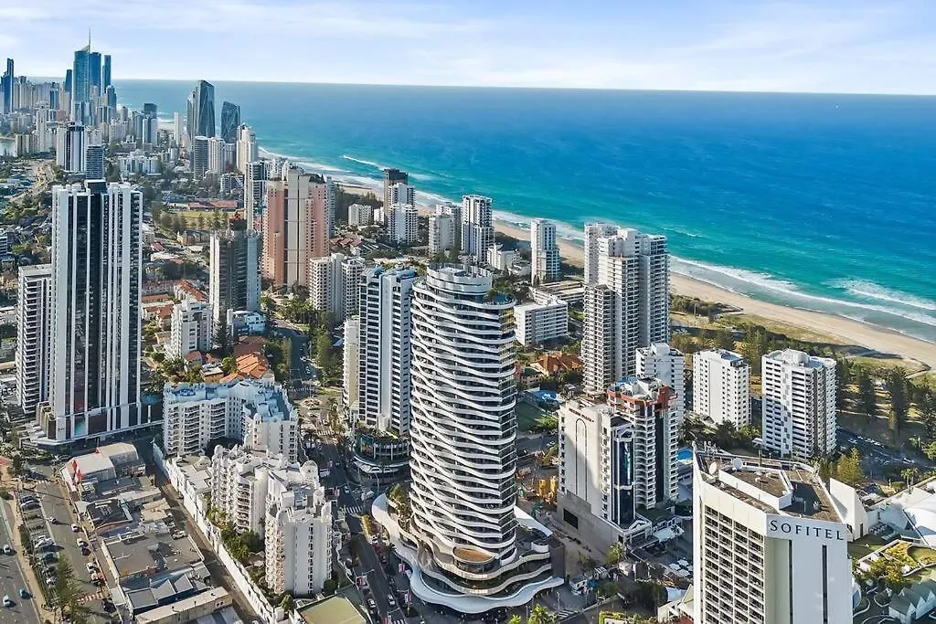 アパート 24Th Floor Luxury, The Wave Broadbeach ゴールドコースト